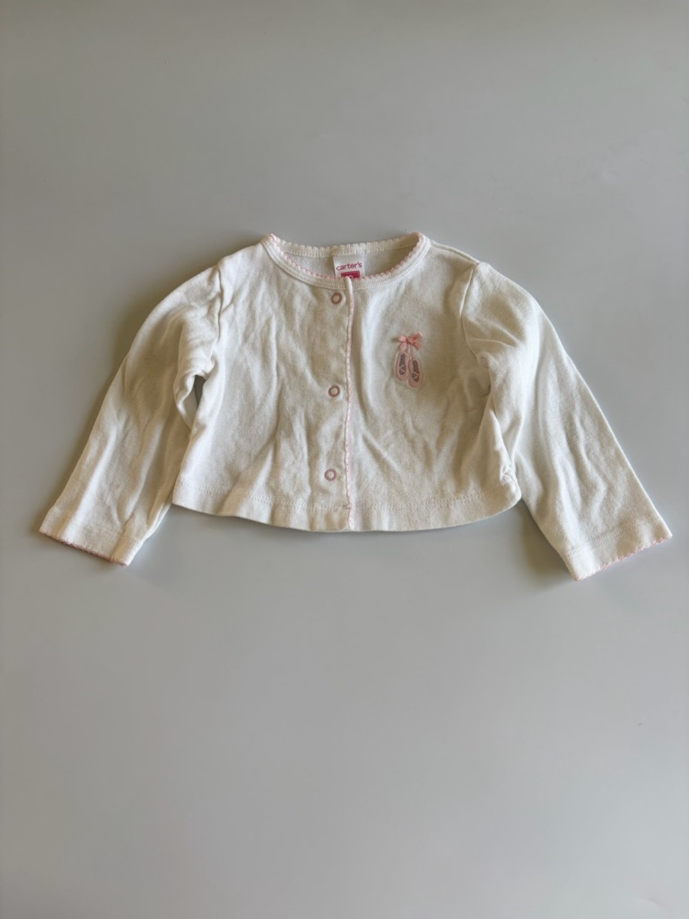 Bundle of Baby Girl Carter’s Onesies and Cardigans Size 9 Months Mint Green - Picture 5 of 16